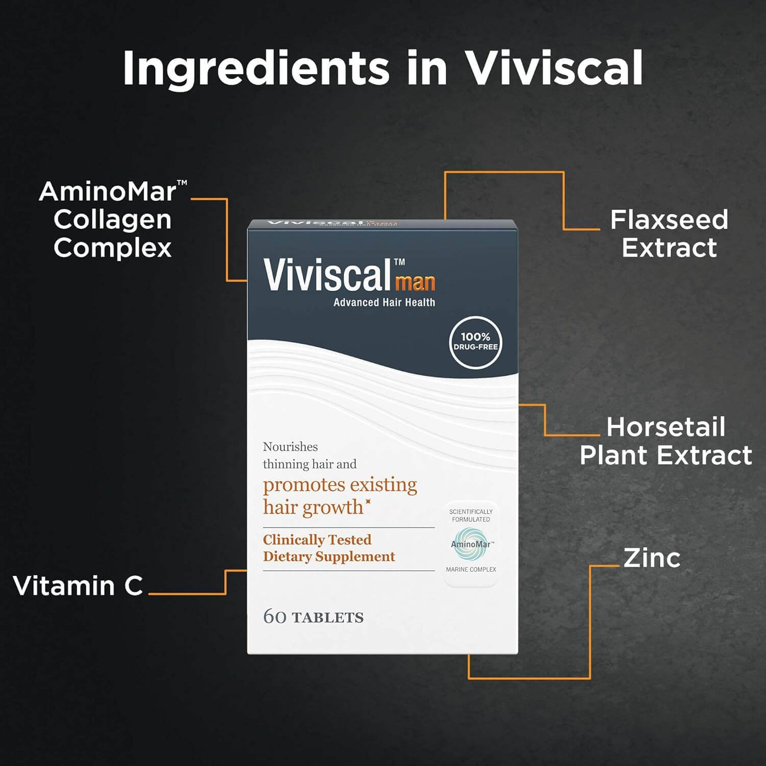 Viviscal Man Advanced Hair Health Supplement
